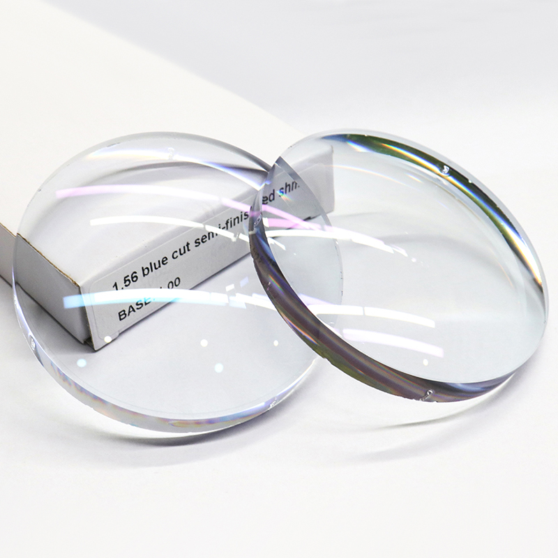 1.56 Lentile cu o singură vedere semifinisată Blue Block