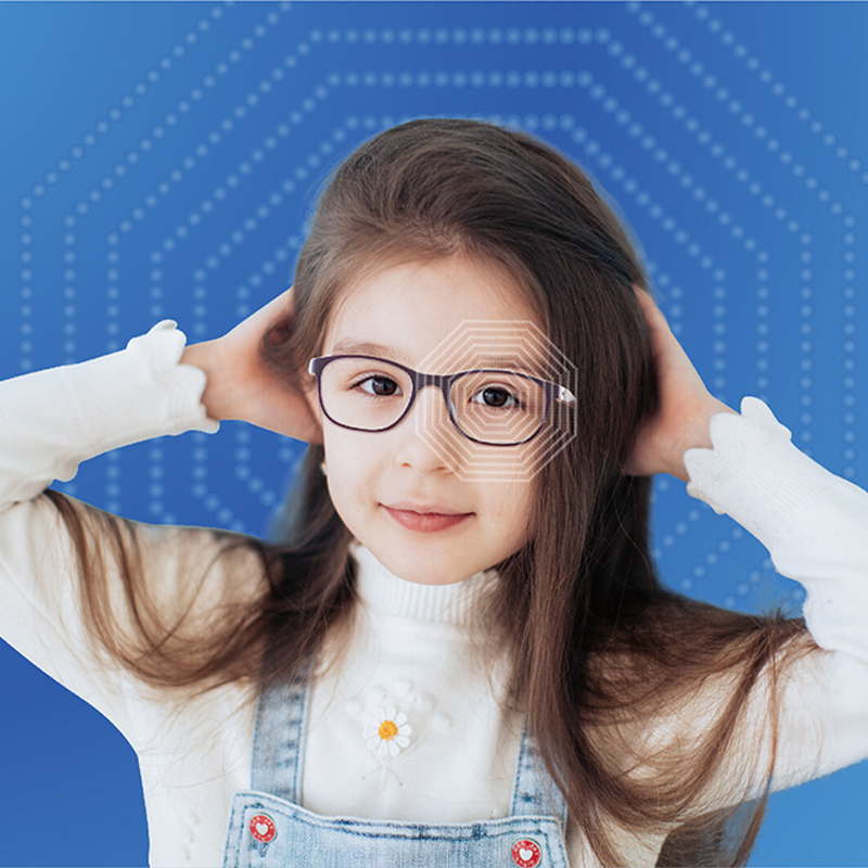 Lentila circulară octogonală de control al miopiei