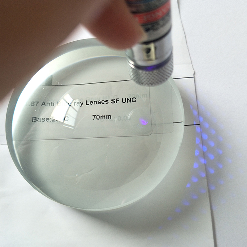 1.67 Lentile cu o singură vedere semifinisată Blue Block