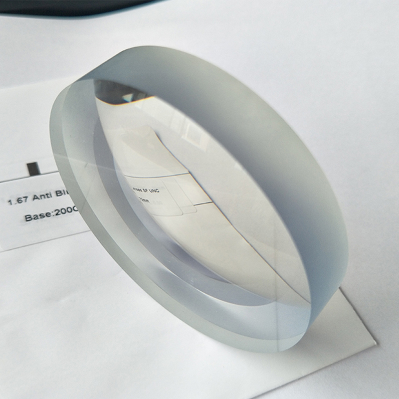 1.67 Lentile cu o singură vedere semifinisată Blue Block